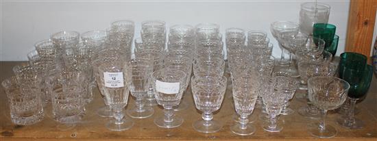 A suite of Stuart drinking glasses and other drinking glasses